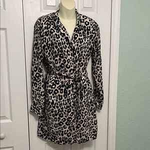Topshop Animal Print Women's shirt dress